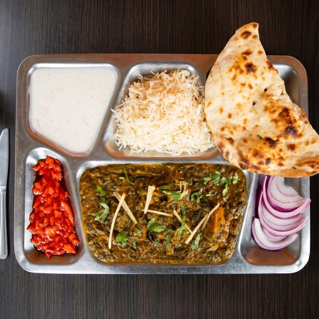 Goat Saag Curry.